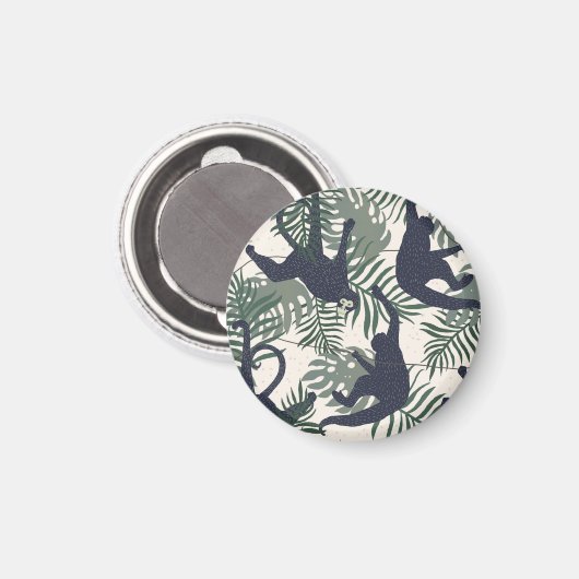 Vintage Monkey Pattern マグネット (正面/裏面)