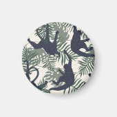 Vintage Monkey Pattern マグネット (正面)