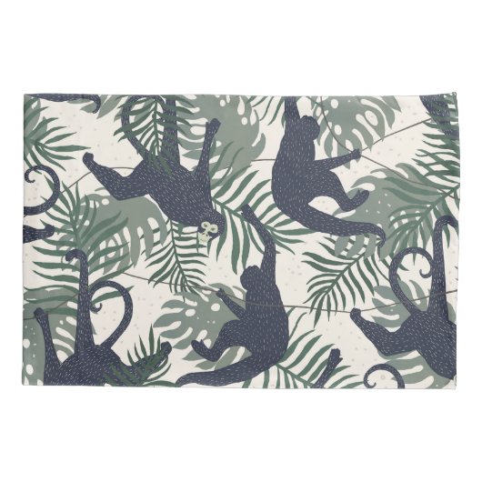 Vintage Monkey Pattern 枕カバー (裏面)