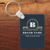 Vintage Monogram hotel motel bar restaurant logo キーホルダー (正面)