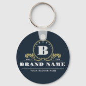 Vintage Monogram hotel motel bar restaurant logo キーホルダー (裏面)