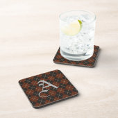  Vintage Monogrammed Argyle Coasters  コースター (右側)