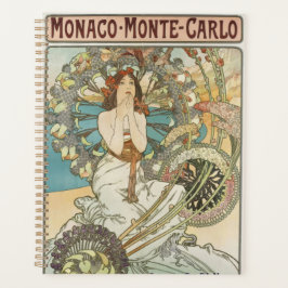 Vintage Mont-Carlo Poster by Alphonse Mucha プランナー手帳