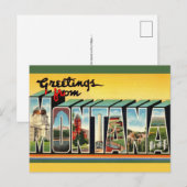 Vintage Montana Postcard ポストカード (正面/裏面)
