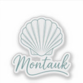 Vintage Montauk Long Island Nautical Coastal Beach シール (正面)