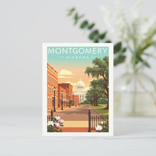 Vintage Montgomery Alabama ポストカード (スタンド正面)