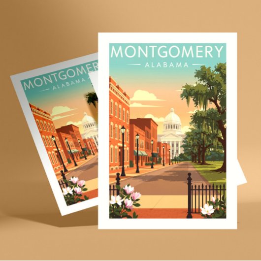 Vintage Montgomery Alabama ポストカード