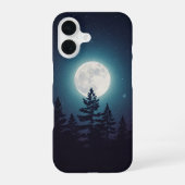 Vintage Moon Over Pines iPhone 16ケース (裏面)
