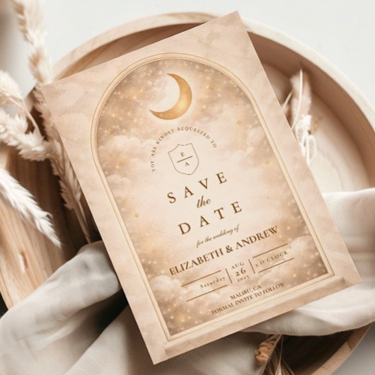 Vintage Moonlight Romance Wedding セーブザデート