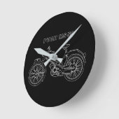 Vintage Moped PUCH MS 50 ラウンド壁時計 (傾斜)