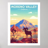 Vintage Moreno Valley California ポスター (正面)