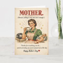 Vintage Mother's Day カード
