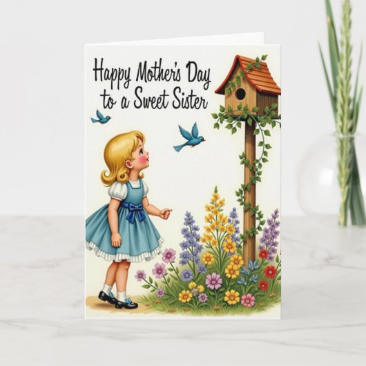 Vintage Mothers Day Art Card カード (正面)