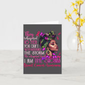 Vintage Motivational Suprt Breast Cancer Awareness カード (黄色い花)