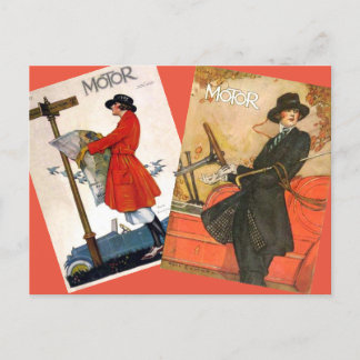 "Vintage Motor Magazine Covers" ポストカード