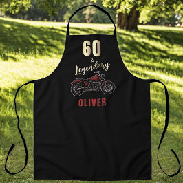 Vintage Motorcycle 60th Birthday Bike エプロン