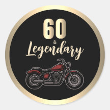 Vintage Motorcycle 60th Birthday Bike