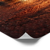 Vintage Motorcycle & American Diner ポスター (角)