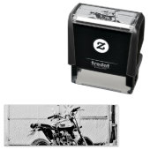 Vintage motorcycle art セルフインキングスタンプ (インサイチュ)