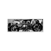 vintage motorcycle artwork セルフインキングスタンプ (デザイン)