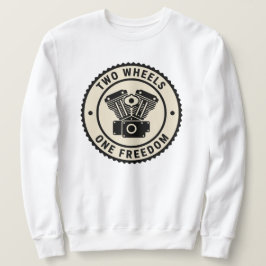 Vintage Motorcycle Engine Freedom Emblem スウェットシャツ