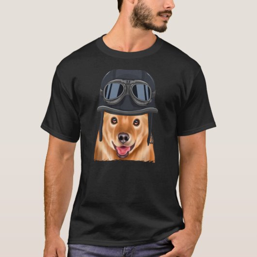 Vintage Motorcycle Helmet Finnish Spitz Tシャツ (正面)