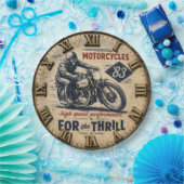 Vintage Motorcycle High Speed Performance ペーパープレート (パーティー)
