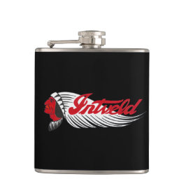 Vintage Motorcycle Logo Black フラスク