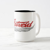 Vintage Motorcycle Logo White ツートーンマグカップ (正面右)