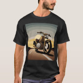 Vintage motorcycle lover friends tシャツ (正面)