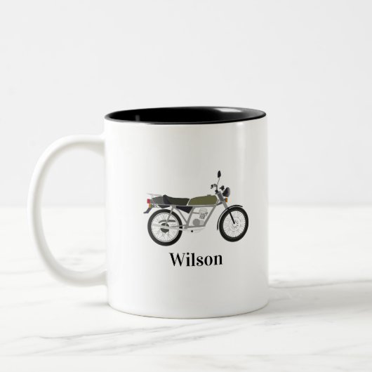 Vintage Motorcycle Mug  ツートーンマグカップ (左)