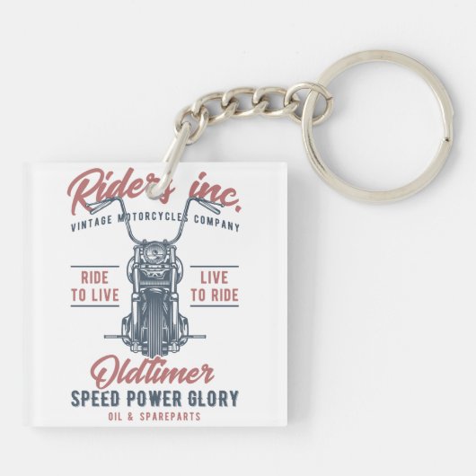 Vintage Motorcycle Riders Inc キーホルダー (裏面)
