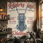 Vintage Motorcycle Riders Inc ポスター