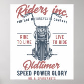 Vintage Motorcycle Riders Inc ポスター (正面)