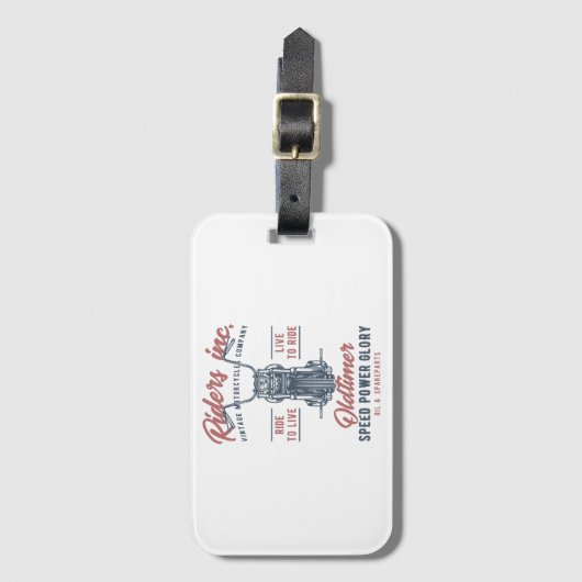 Vintage Motorcycle Riders Inc ラゲッジタグ (正面縦)