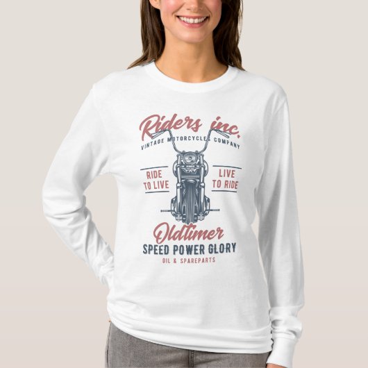 Vintage Motorcycle Riders Inc Tシャツ (正面)