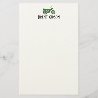 Vintage Motorcycle Sketch  Stationary  便箋