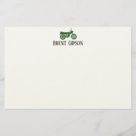 Vintage Motorcycle Sketch  Stationary Note Card 便箋