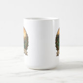 Vintage Mount Rinjani Indonesia Volcano Retro コーヒーマグカップ (中央)