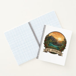 Vintage Mount Rinjani Indonesia Volcano Retro ノートブック