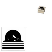 Vintage Mountain Cookie Cutter – Retro Adventure ラバースタンプ (押印)