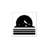 Vintage Mountain Cookie Cutter – Retro Adventure ラバースタンプ (インプリント)