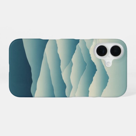 Vintage Mountain Ranges iPhone 16ケース (裏面横)