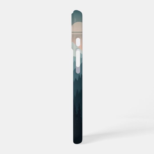 Vintage Mountain Valley iPhone 16ケース (左側面)