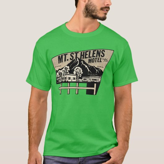 Vintage Mt StHelens Motel family Tシャツ (正面)