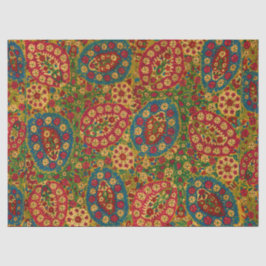Vintage Multicolored Floral Tapestry 薄葉紙