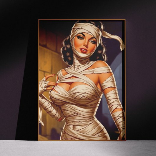 Vintage Mummy Pin-up ポスター