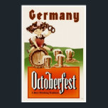 Vintage Munich Germany Octoberfest Travel Poster ポスター<br><div class="desc">Retouched high quality reproduction of a vintage advertising poster promoting travel to Munich Germany entitled "Octoberfest" which is a 16-day festival celebrating beer held annually in Munich, Bavaria, Germany, running from late September to the first weekend in October. Please customize the poster size, texture, border and/or frame to suit your...</div>