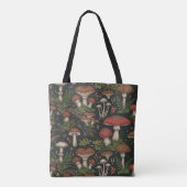 Vintage Mushroom Forest Botanical トートバッグ (裏面)
