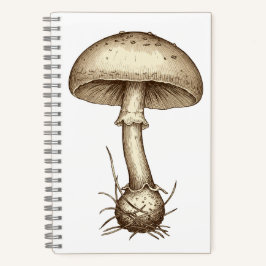 Vintage Mushrooms ノートブック
